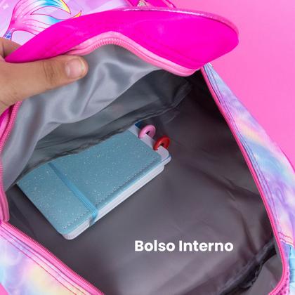 Imagem de Mochila Escolar Infantil Grande Costas Kit Lancheira Estojo