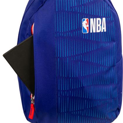 Imagem de Mochila Escolar Infantil Juvenil NBA Oficial Licenciada Sestini Azul Marinho