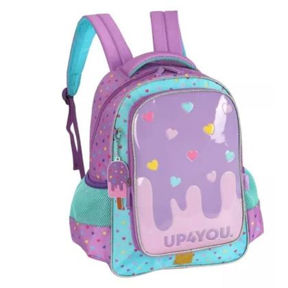 Imagem de Mochila Escolar Infantil Luxcel Up4you Picolé Violeta