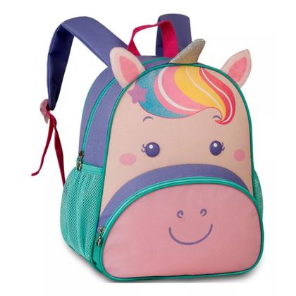 Imagem de Mochila Escolar Infantil Menina Bichinhos Zoo Clio Pets Original Animais