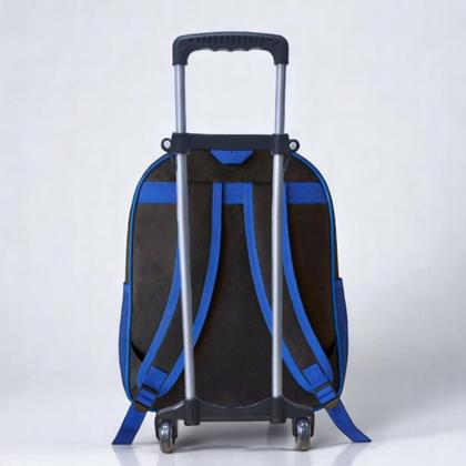 Imagem de Mochila Escolar Infantil Menino Juvenil Rodinha Masculina Criança Grande Reforçada 