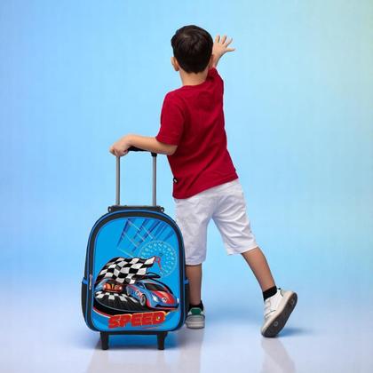 Imagem de Mochila Escolar Infantil Menino Juvenil Rodinha Masculina Criança Grande Reforçada 