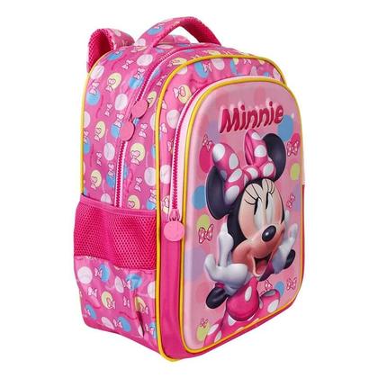 Mochila Escolar Infantil Minnie 13242 Rosa - Xeryus - Mochilas e