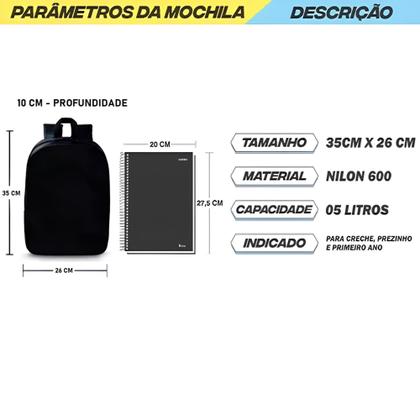 Imagem de Mochila Escolar Infantil Pré Modelo Reforçada Creche Bolsa Estampada