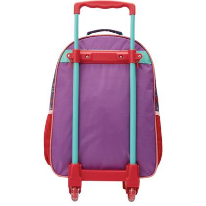 Imagem de Mochila Escolar Infantil Princesas Disney Mala De Rodinhas 