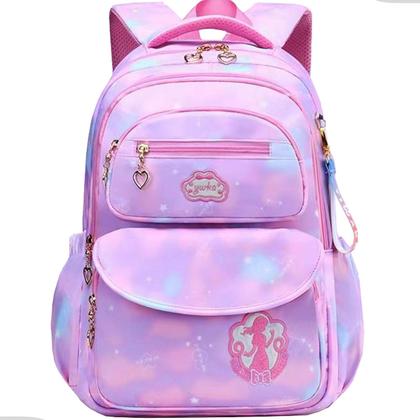 Imagem de Mochila Escolar Infantil Reforçada Escolar Impermeavel Bolsa Criança Menina