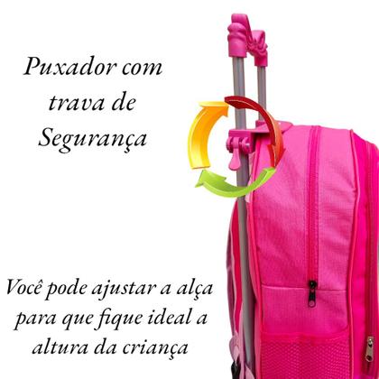 Imagem de Mochila Escolar Infantil  Rodinha Feminina - Unicornio