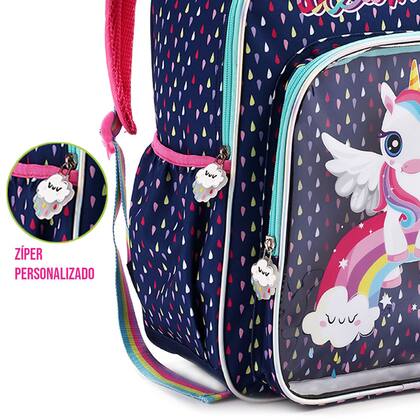 Imagem de Mochila Escolar Infantil Unicórnio Menina Menino Passeio