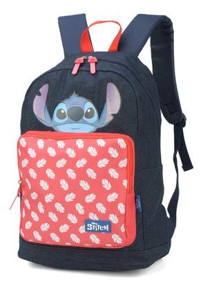 Imagem de Mochila Escolar Jeans Meninas Stich Up4you Bolso Frontal
