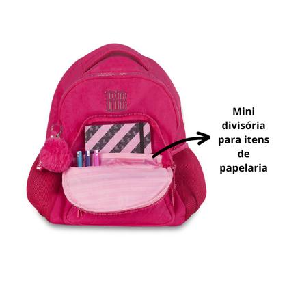 Imagem de Mochila Escolar Juvenil De Costas Rebecca Bonbon Estojo Box 100 Lápis