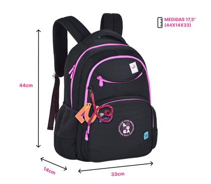 Imagem de Mochila Escolar Luluca Original Reforçada LU24635 Preto Youtuber