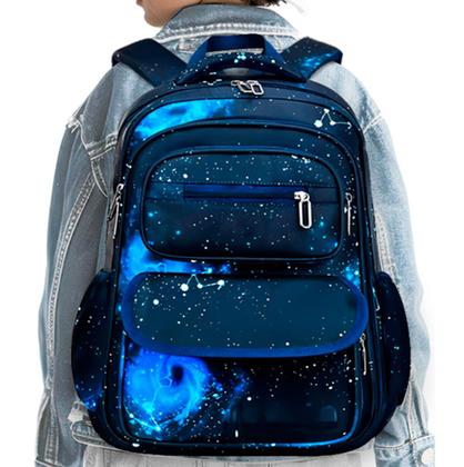 Imagem de Mochila Escolar Masculina Grande Juvenil Estudante Colegial