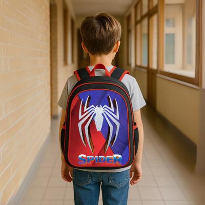 Imagem de Mochila Escolar Masculina Infantil Menino Reforçada Grande Costas
