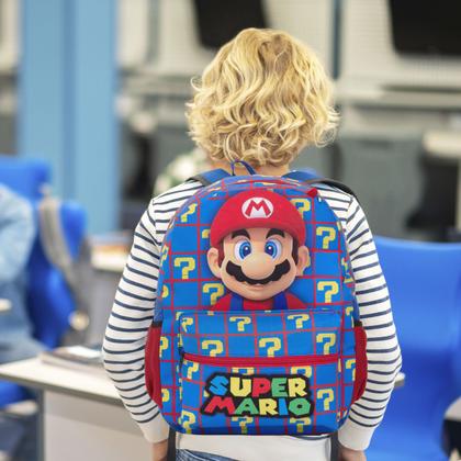 Imagem de Mochila Escolar Masculina Super Mario Passeio Viagem Casual