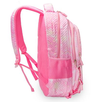 Imagem de Mochila Escolar Menina Arco Iris Infantil Fashion