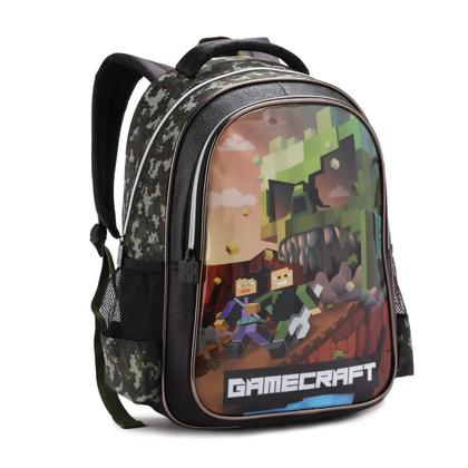 Imagem de Mochila Escolar Menino Bolsa Video Game Retro Gamecraft