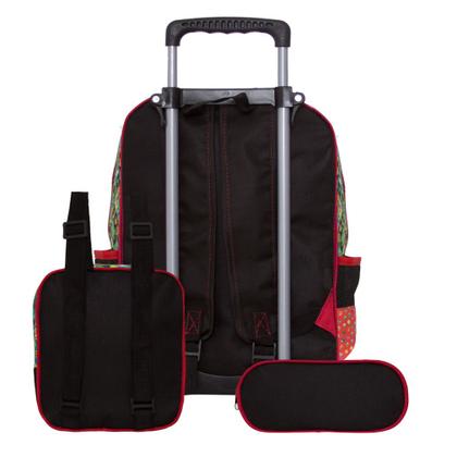 Imagem de Mochila Escolar Menino Super Mario Vermelha Rodinha Toys 2U