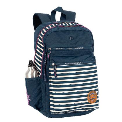 Imagem de Mochila Escolar Paul Frank World 2 Compartimentos Azul Marin
