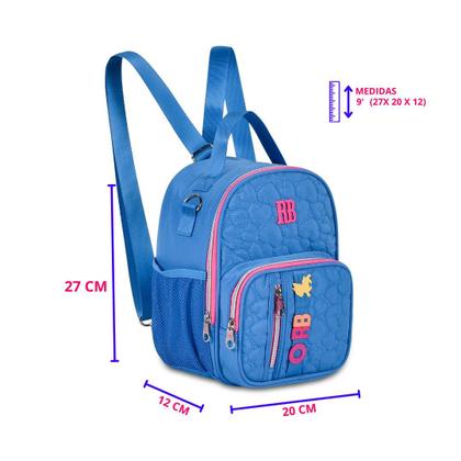 Imagem de Mochila Escolar Rodinhas com Lancheira Térmica, Estojo e Caderno com Ecobag Original RB