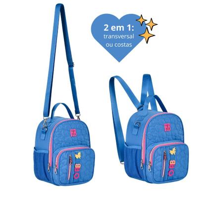 Imagem de Mochila Escolar Rodinhas com Lancheira Térmica, Estojo e Caderno com Ecobag Original RB