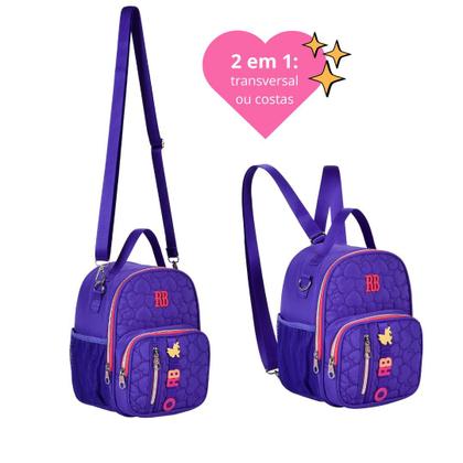 Imagem de Mochila Escolar Rodinhas com Lancheira Térmica, Estojo e Caderno com Ecobag Original RB