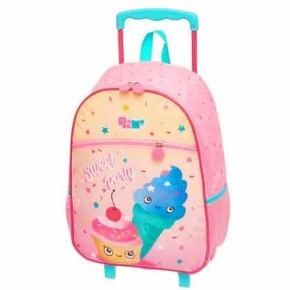 Imagem de Mochila Escolar Sorvete Sweet Rodinha Tam Grande Meninas