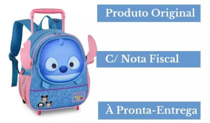 Imagem de Mochila Escolar Stitch Tsum com Rodinhas - Disney Clio