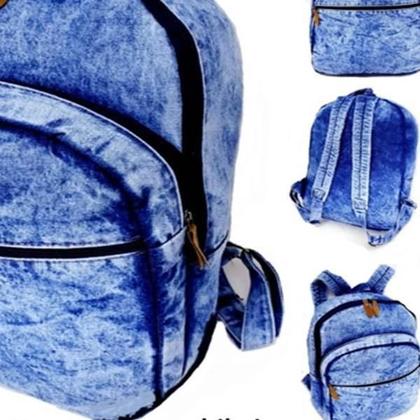 Imagem de Mochila Escolar Super Atual Em Estilo Jeans Despojado Tw505