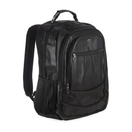 Imagem de Mochila Escolar Trabalho executiva Preta acolchoada para Notebook entrada USB e Fone de ouvidos Impermeável