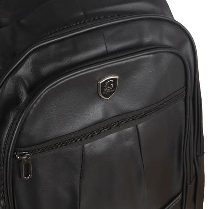 Imagem de Mochila Escolar Trabalho executiva Preta acolchoada para Notebook entrada USB e Fone de ouvidos Impermeável