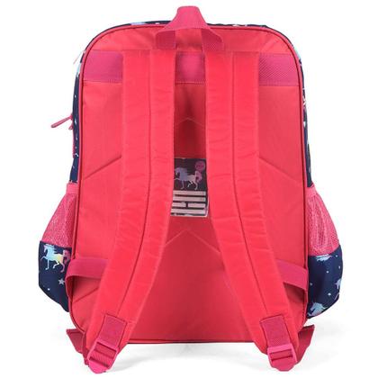 Mochila escolar unicórnio azul escuro Up4You Imagem de Mochila escolar unicórnio azul escuro Up4You