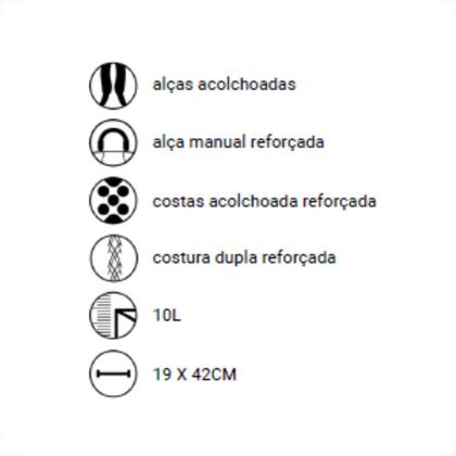 Imagem de Mochila Estanque Sacola Mormaii Bolsa Impermeável 10 Litros