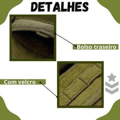 Imagem de Mochila Estilo Militar Preta  Grande, Resistente, com Bolsos Laterais e Alça Firme