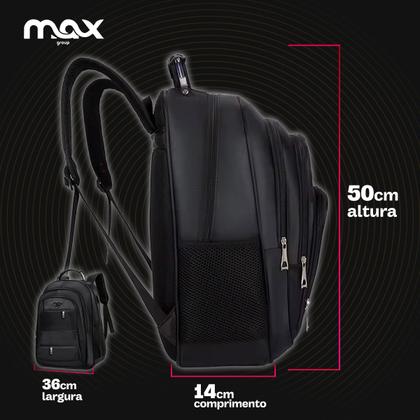 Imagem de Mochila Estudantil Reforçada Impermeável de Ombros Com Alça Cabo Aço- Escolar, Trabalho, Faculdade