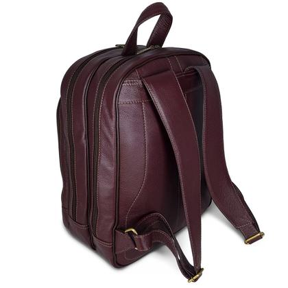 Imagem de Mochila Executiva De Couro Masculina Grande Para Notebook