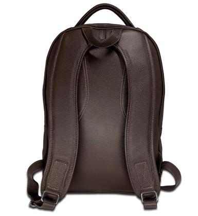 Imagem de Mochila Executiva De Couro Masculina Grande Para Notebook