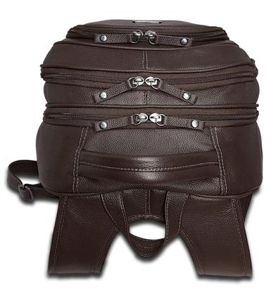 Imagem de Mochila Executiva De Couro Masculina Grande Para Notebook