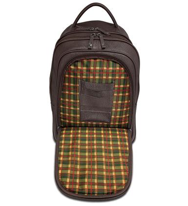 Imagem de Mochila Executiva De Couro Masculina Grande Para Notebook