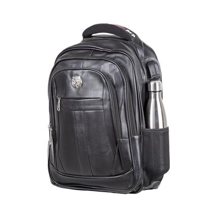 Imagem de Mochila Executiva Masculina Feminina Couro Notebook Encaixe USB 50 Litros Preta