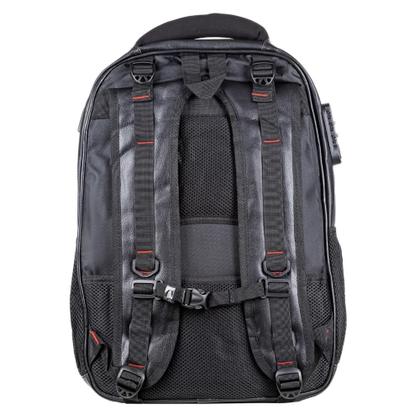 Imagem de Mochila Executiva Masculina Feminina Couro Notebook Encaixe USB 50 Litros Preta