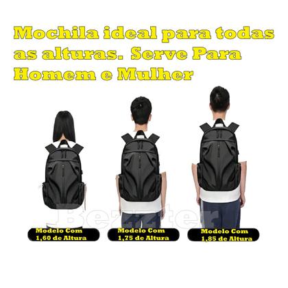Imagem de Mochila Executiva Masculina/Feminina Trabalho Reforçada Impermeável