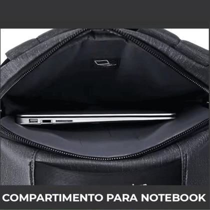 Imagem de Mochila Executiva Masculina Impermeável Notebook C Divisoria