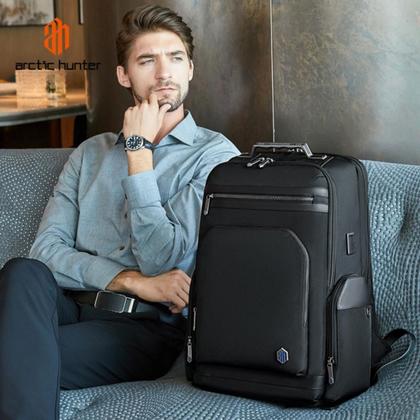 Imagem de Mochila Executiva Masculina Impermeável Notebook C Divisoria