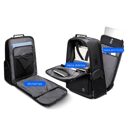 Imagem de Mochila Executiva Masculina Impermeável Notebook C Divisoria