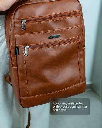 Imagem de Mochila Executiva Milão para Notebook - M-170 - Cor Café