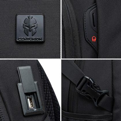 Imagem de Mochila Executiva Notebook Impermeável Reforçada Preta Cor Modelo 2 Desenho Do Tecido Lisa