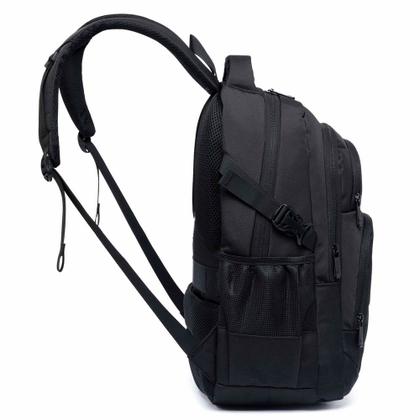 Imagem de Mochila Executiva Notebook Impermeável Reforçada Preta Cor Modelo 2 Desenho Do Tecido Lisa