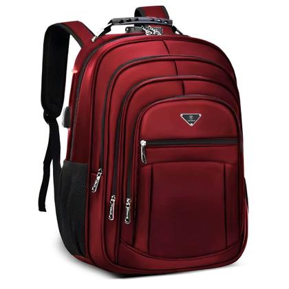 Imagem de Mochila Executiva Notebook Impermeável Reforçada Senha Antifurto Faculdade Trabalho com Porta USB