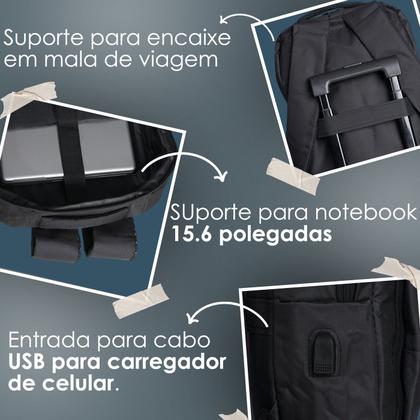 Imagem de Mochila Executiva para notebook 16.5" resistente com saída usb