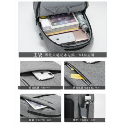 Imagem de Mochila Executiva Para Notebook Com Usb de 15 cm Masculina e Feminina